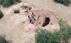 Kaçak kazı yaptılar, dronla yakalandılar