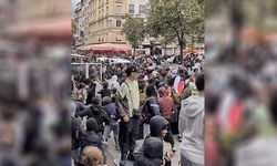 Paris'te ücretsiz yemek etkinliğinde izdiham