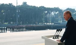 Cumhurbaşkanı Erdoğan Azerbaycan'da: Karabağ zaferi tarihe şeref nişanesi olarak altın harflerle yazıldı