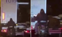Film sahnelerini aratmadı! Hareket halindeki TIR’dan film gibi koyun hırsızlığı