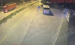 Freni patlayan kamyonun sürücüsü aracı kaldırıma sürtüp durdurdu