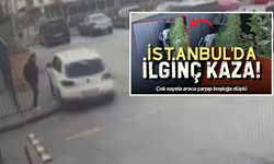 Otoparkta yaşanan ilginç kaza kamerada!  Aracın altında kalmaktan son anda kurtuldu