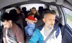 Taksi şoförünün soğukkanlı manevrası 6 kişiyi ölümden kurtardı