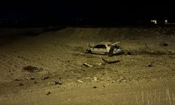 Kütahya'da tarlaya savrulan otomobilin sürücüsü yaralandı