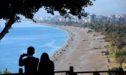 Antalya’da kışın ortasında yaz havası