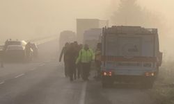 Edirne'de görüş mesafesi 5 metreye düştü, 10 araç birbirine girdi! Yaralılar var...