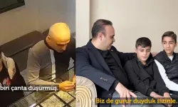 Buldukları bir çanta altını sahibine ulaştıran çocuklar konuştu