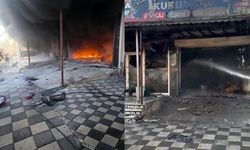 Oto tamir dükkanı ve 2 araç çıkan yangında küle döndü