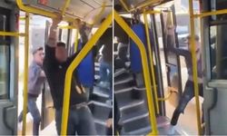 Pantolondan satır çıkardı! Bursa'da otobüste dehşet anları...