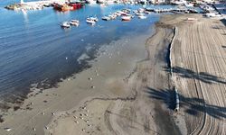 Tekirdağ'da deniz 20 metre çekildi: Kum adacıkları oluştu