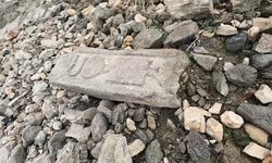 Tunceli'de Pertek Kalesi'nde sanduka parçası bulundu