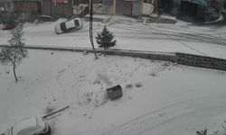 Gaziantep’te karlı yolda feci kaza! Kaygan yolda kontrolden çıkan araç böyle devrildi