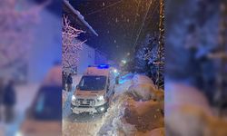 112 ekiplerinden zorlu kış şartlarında sağlık seferberliği