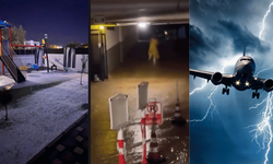 Antalya’da kışın esareti altına girdi