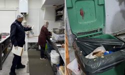 Mide bulandıran görüntüler! Mutfak tezgahında paspas yıkamışlar