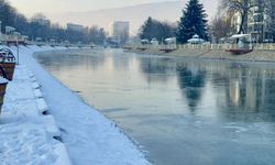 Son yüzyıldır böylesi görülmedi! En soğuk ocak ayı yaşandı, Yeşilırmak'ın yüzeyi dondu...