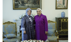 Emine Erdoğan, Mısır Cumhurbaşkanı'nın eşi Entissar Amer ile görüştü