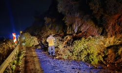 Bursa’da heyelan nedeniyle mahalle yolu ulaşıma kapandı