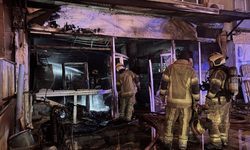 Bursa'da iş yerinde çıkan yangın söndürüldü