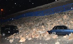 Hatay’da istinat duvarı çöktü: 7 araç kullanılamaz hale geldi