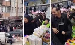 Kapılar açıldı, ortalık karıştı! İndirim için birbirlerini ezdiler...