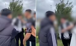 İstanbul'da skandal görüntüler! Aralarına aldıkları çocuğa kabusu yaşattılar...