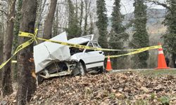 Karabük'te kontrolden çıkan araç ağaca çarptı! Ölü ve yaralılar var...