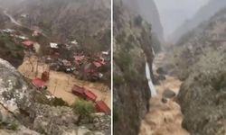 Kayseri'de mahalle sel suları altında kaldı