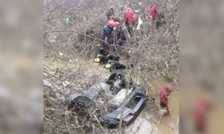 Otomobil dereye uçtu! 2 kardeş öldü, kazadan kurtulanlar firari çıktı