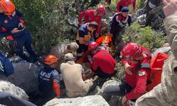 Bir gün sonra dronla bulundu! Kayalıkta ölüm kalım mücadelesi...