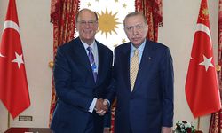 Cumhurbaşkanı Erdoğan, WEF Başkanı Fink'i kabul etti