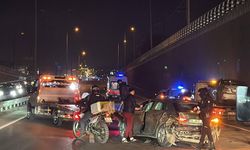 D-100 kara yolunda zincirleme kaza: 3 araç birbirine girdi