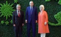 Cumhurbaşkanı Erdoğan ile BM Genel Sekreteri Guterres sergi gezdi