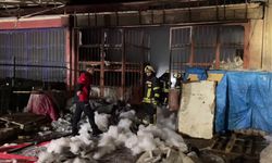 Kayseri’de mobilya atölyesinde yangın