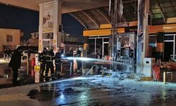 Siirt'te akaryakıt istasyonunda çıkan yangın korkuttu
