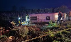 Bursa’nın İznik ilçesinde yolcu otobüsü devrildi: Ölü ve yaralılar var
