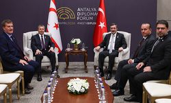 Cumhurbaşkanı Yardımcısı Yılmaz, KKTC Başbakanı Üstel ile görüştü