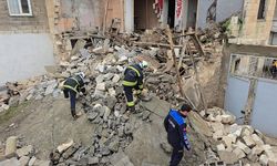 Gaziantep'te sağanak sonrası ev çöktü