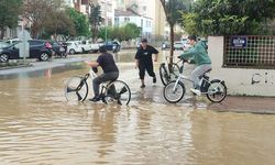 İzmir Ödemiş'te sağanak hayatı olumsuz etkiledi