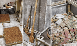 Kötü koku ele verdi! Evde kaçak üretilen lokumlar imha edildi