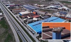 Leylekler yuvaya döndü, fabrikada üretime ara verildi