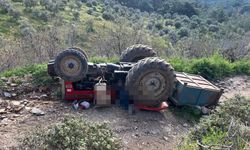 Manisa'da devrilen traktördeki 3 kişi yaşamını yitirdi