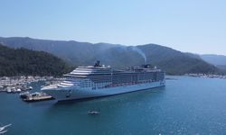 Marmaris'e "MSC Divina" kruvaziyeriyle 3 bin 280 turist geldi