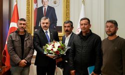 Maden işçilerinden Bakan Çiftçi’ye teşekkür ziyareti