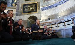 Cumhurbaşkanı Erdoğan, cuma namazını Ayasofya’da kıldı