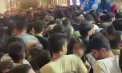 İzdiham böyle görüntülendi! Mağaza açılışı kabusa döndü