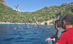 Marmaris'te tur teknesi battı