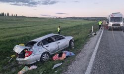 Yozgat'ta otomobil şarampole devrildi: 1 ölü