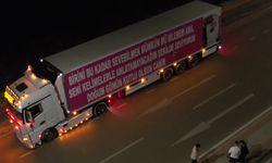 Bursa'da sıra dışı sürpriz: 25 metrelik tırla aşkını böyle ilan etti