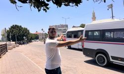 Adana'da bunaltan sıcaklarda dolmuş çilesi!
